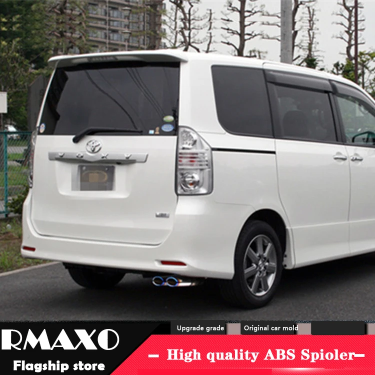 

For TOYOTA NOAH VOXY Spoiler 207-2012 TOYOTA NOAH VOXY DK High Quality ABS Material Car Rear Wing Primer Color Rear Spoiler