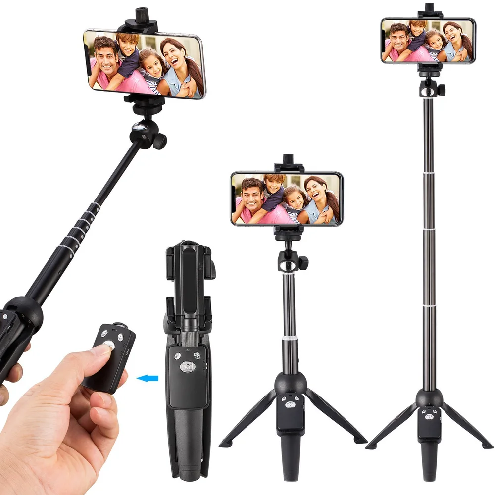

Zorrlla 40-inch Selfie Stick Tripod, Extendable Wireless Remote Tripod Stand Compatible All Smartphone