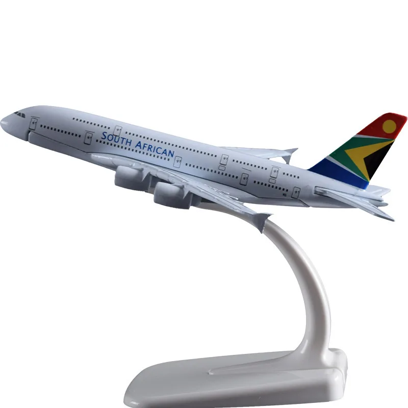 Модель самолета A380 16 см авиационная модель авиационного Южной Африки