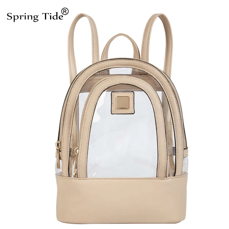 2018New BRNAD School Bags For Teenage Girls Rucksack Transparent