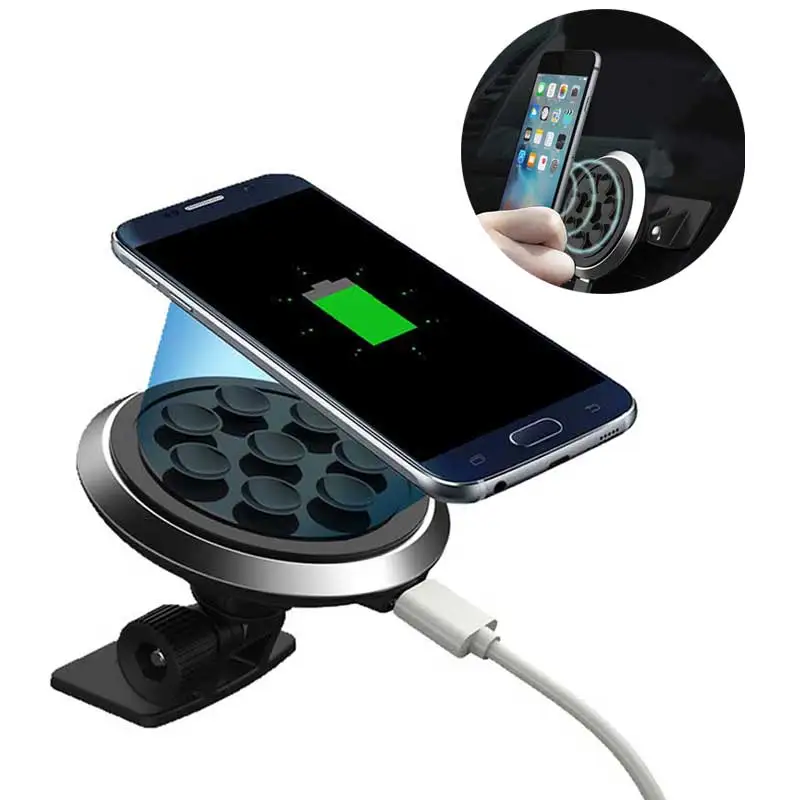 Suction Cup Car Qi Wireless Charger For iPhone Xs Max Xr X 8 Plus Sucker Wireless Charging Pad For Samsung Note 9/8 S10e S9 S8 Suction Cup Car Qi Wireless Charger For iPhone Xs Max Xr X 8 Plus Sucker Wireless Charging Pad For Samsung Note 9/8 S10e S9 S8