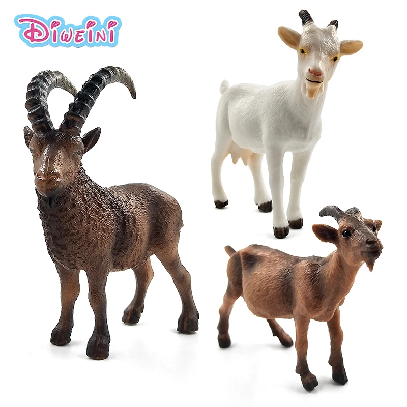 Simulation Goat Sheep Christmas Ornament Plush Toy Home Decorations Gift B