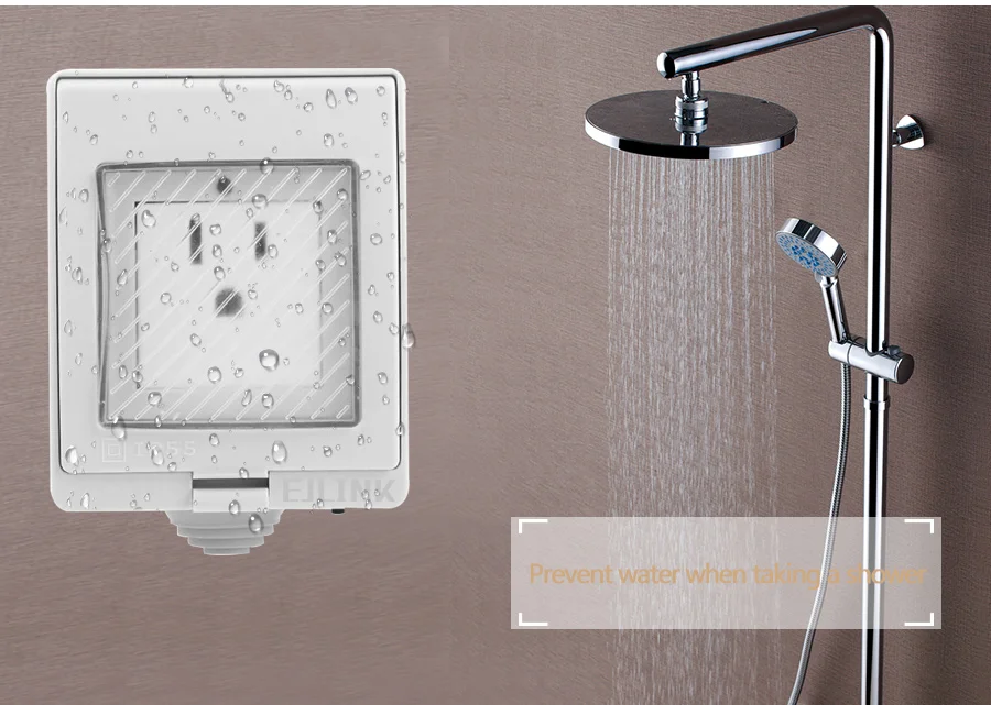 EJLINK Wifi Plug Socket IP55 Waterproof Smart Outlet Ewelink App Remote Control Outdoor Wifi Plug IOS and Android App Control (5)