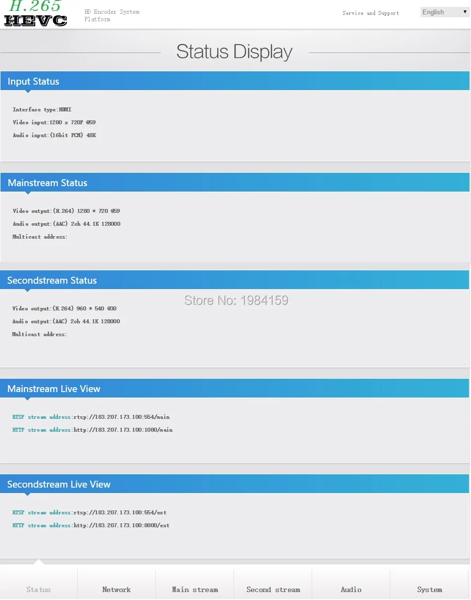 H.265/H.264 Wifi кодер беспроводной IPTV кодер HDMI видео энкодер для IPTV вещания поддержка RTMP RTSP ONVIF