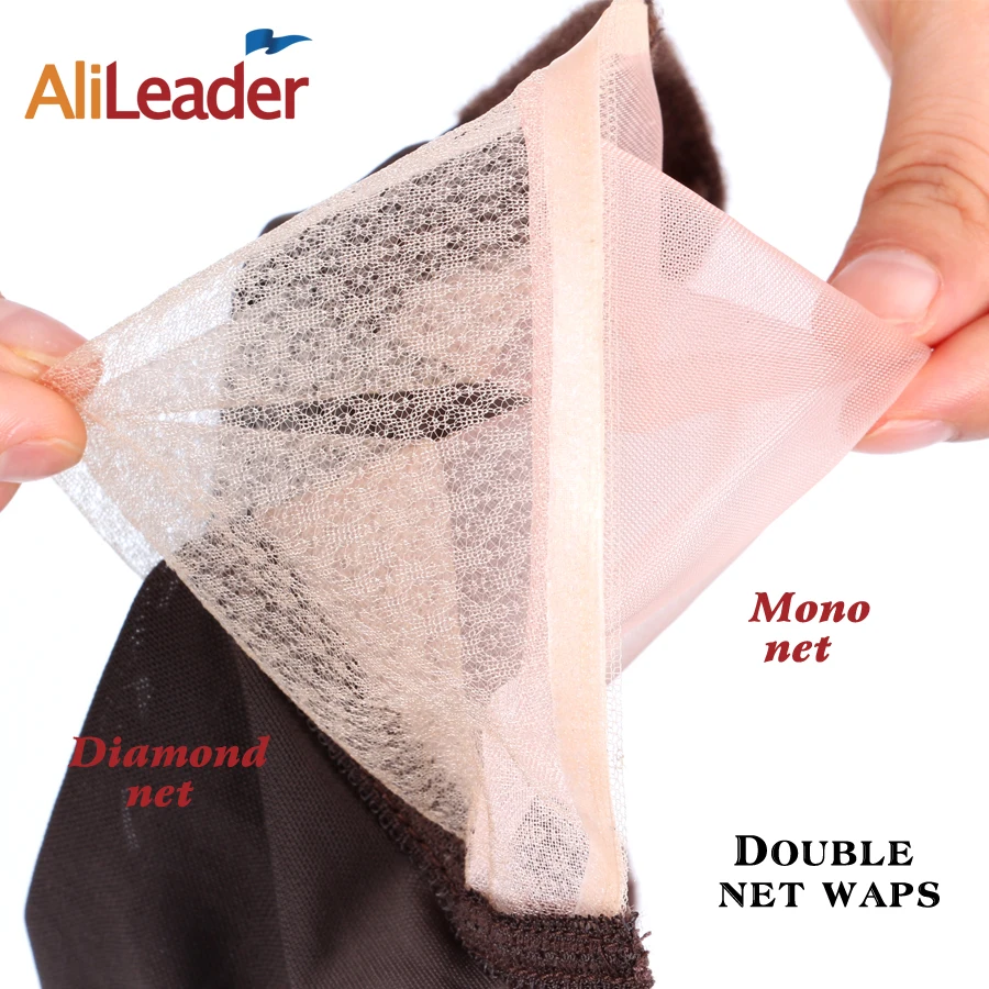 Alileaser Hot Quantity Mono Weave Cap For Making Wig Cap Swiss Lace For Wig Making U Part Wig Invisible Hair Nets 5Pcs/Lot