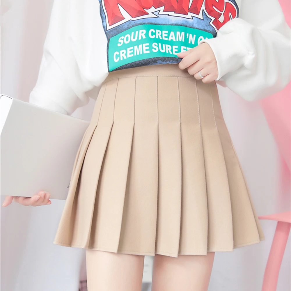 New High Waist A Line pleated skirts Harajuku Lolita Gray White Black a-line sailor skirt Cosplay Japanese school Skirts uniform New High Waist A Line pleated skirts Harajuku Lolita Gray White Black a-line sailor skirt Cosplay Japanese school Skirts uniform