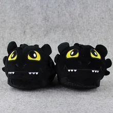 1 Pair Toothless Night Fury How To Train Your Dragon indoor Slippers Plush Shoes Warm Winter