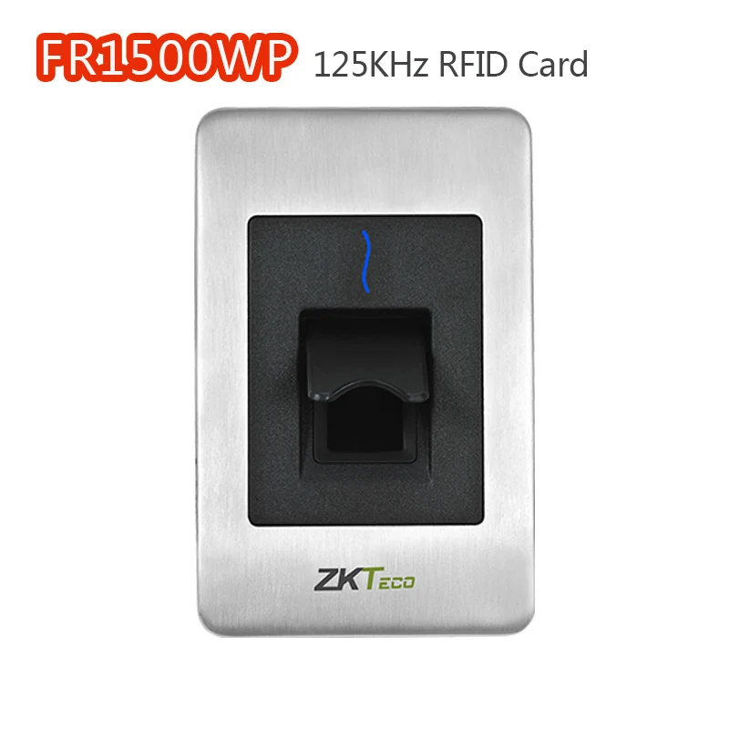 ZK FR1500 IP65 Водонепроницаемый заподлицо RS-485 отпечатков пальцев с отпечатков пальцев защитный чехол совместим