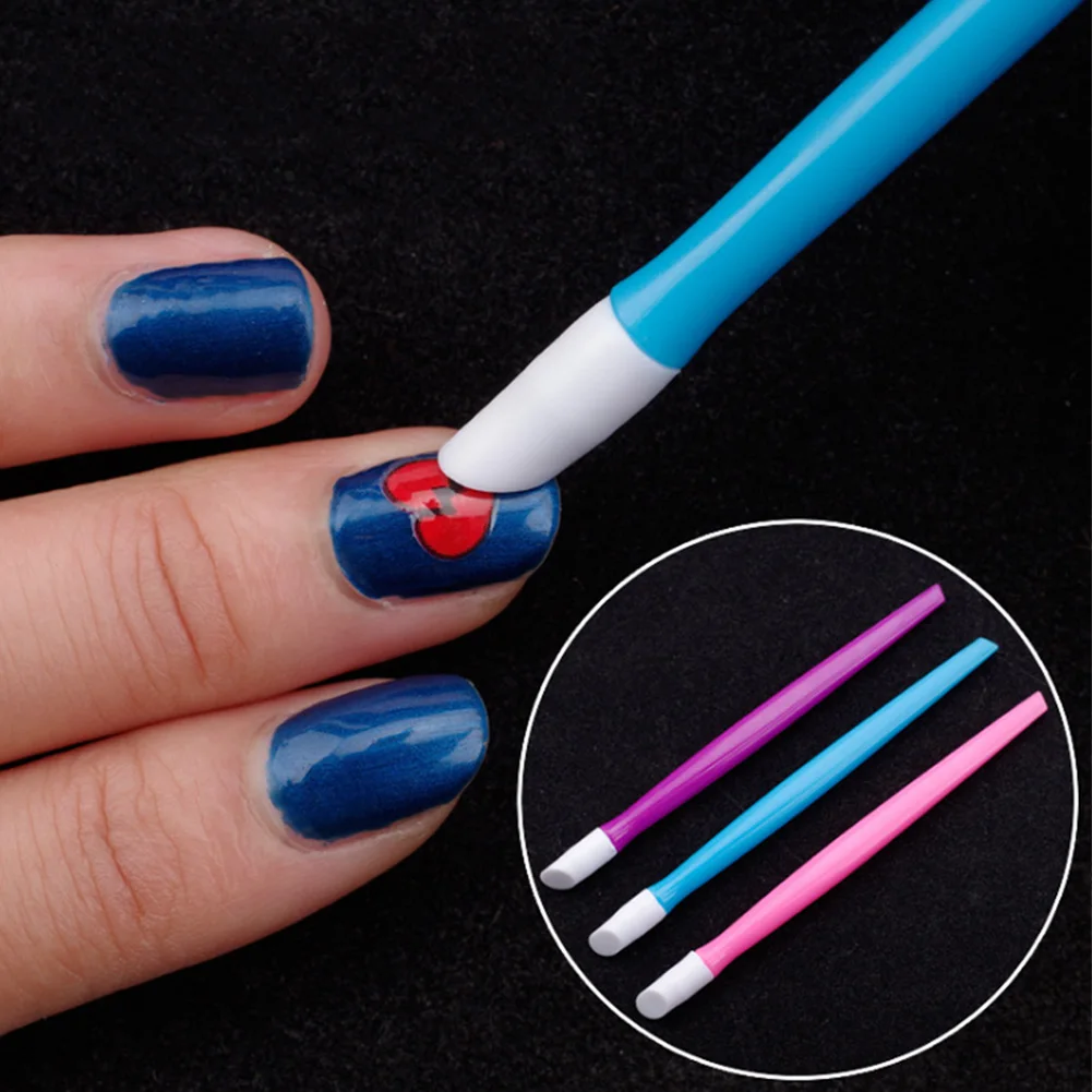 

Press Art Sticker Push Rod Trimmer Care Cuticle Pusher Manicure Tools Women Remover Random Color Dead Skin Dotting Pen Pedicure