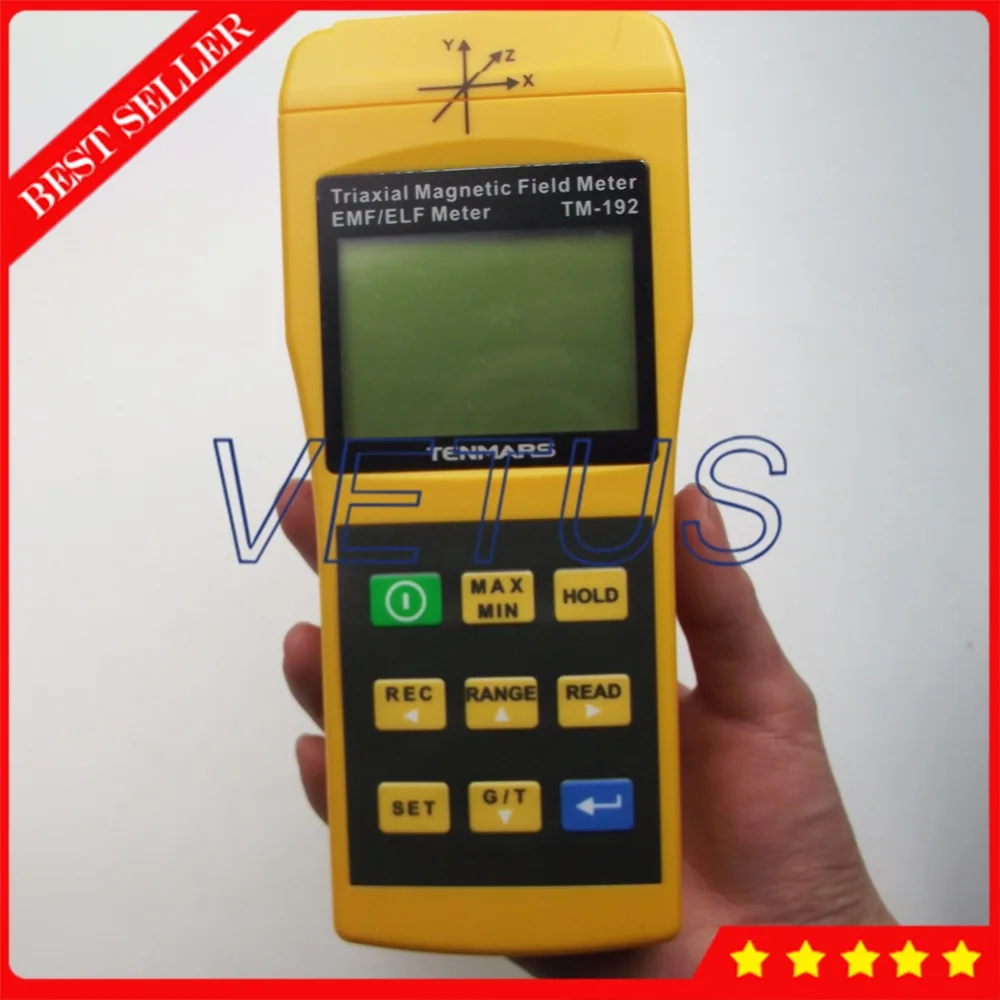 30Hz 2000Hz TM 192 3 Axis Gauss meter Radiation