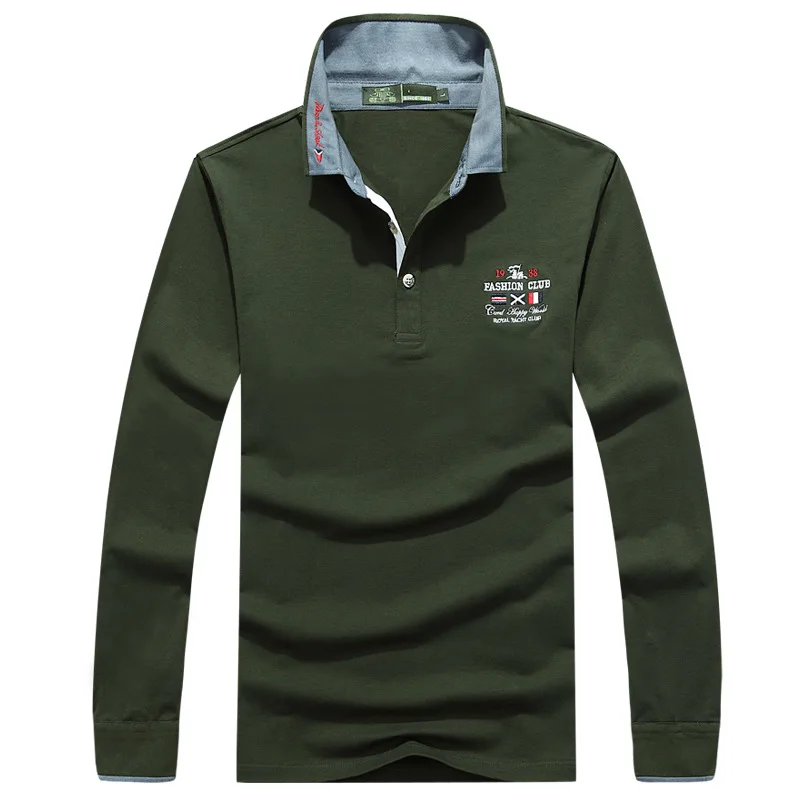 AFS JEEP Brand Clothing Turn Down Collar Fashion Mens Autumn Cotton T Shirts 65in TShirts from