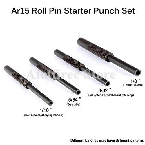 Охотничий AR15 рулон винтовки штырь стартовый удар набор оружейный инструмент для AR-15 сверхмощный полый конец 1/1" 5/64" 3/3" 1/8"