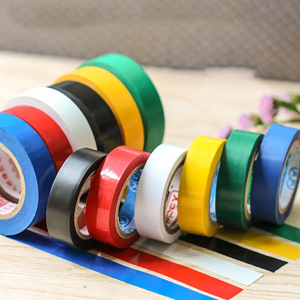 

10pcs PVC Insulation Electric Wire Hose Repair Tape Waterproof Self Adhesive Flexible Insulated Tape