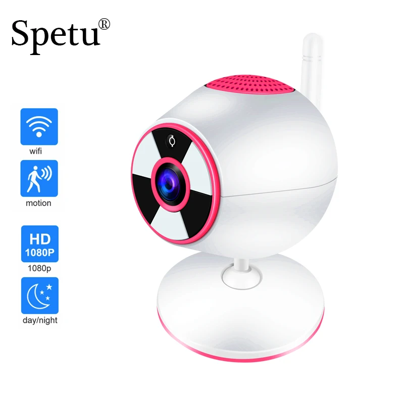 

Spetu HD 1080P IP Camera Wireless Home Security IP Camera Surveillance Camera Wifi Night Vision Baby Monitor CCTV Camera
