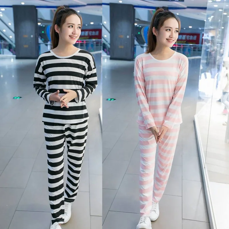 Осень зима пижамный комплект Женская одежда размера плюс Домашняя одежда Сексуальное белье одежда для сна мягкая молочная Шелковая пижама для женщин