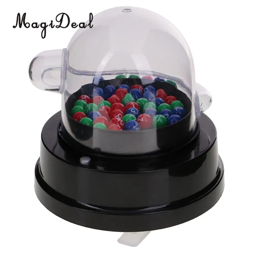 MagiDeal Mini Electric Lucky Number Picking Machine for Lottery Bingo Games Party Nightclubs Cafes Karaoke Dance Halls Gag Toy