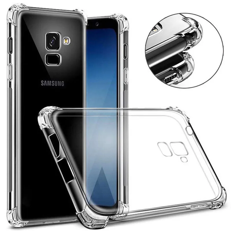Противоударный Прозрачный мягкий силиконовый чехол для Samsung Galaxy Note 8 J7 J5 J3 A5 A7 2017