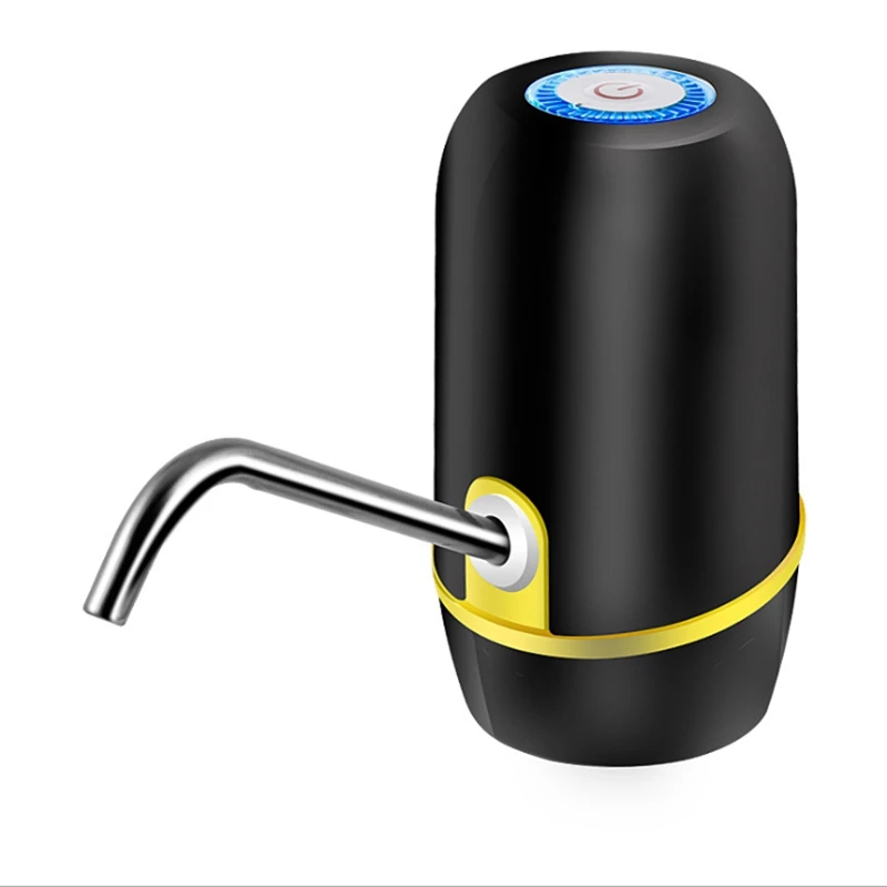 Черный USB беспроводной умный Электрический водяной насос диспенсер бутылка портативный всасывающий насос для напитков автоматический всасывающий насос для дома путешествия - Цвет: Black