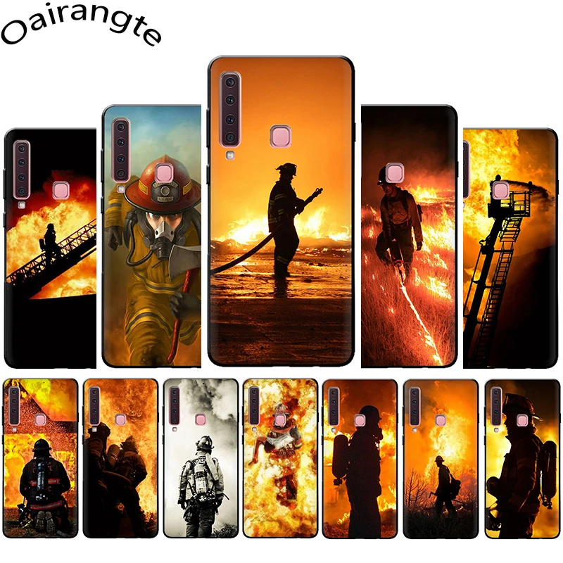 

Firefighter Heroes Fireman silicone phone case for Samsung A3 A5 A6 Plus A7 A8 A9 A10s 20s 30s 40s 50s 70 J6