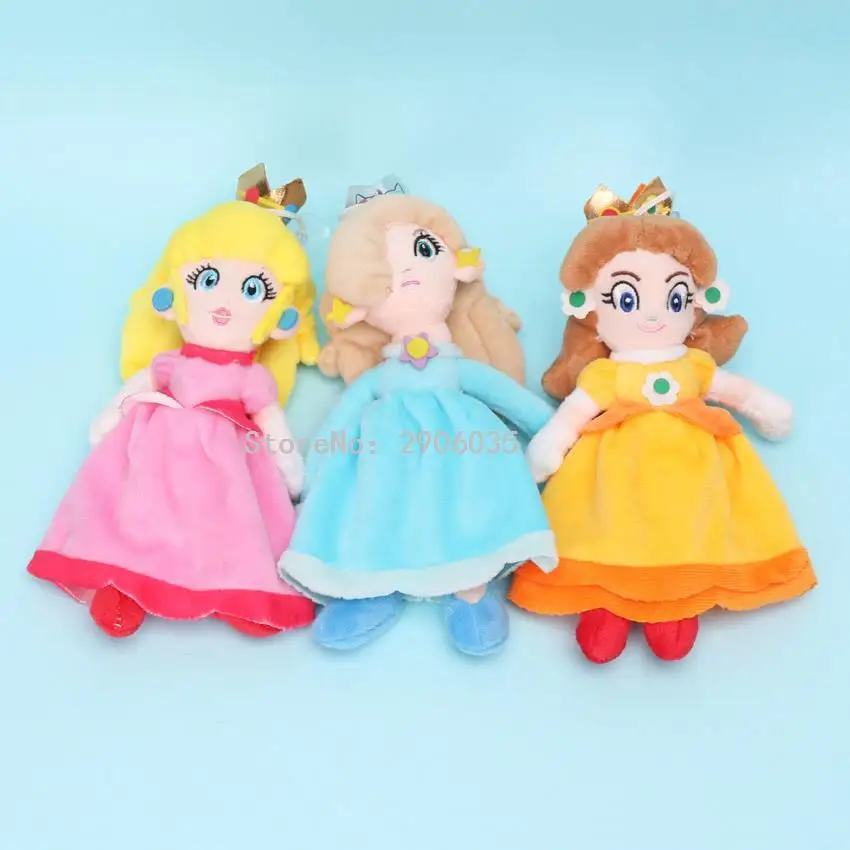10 шт./лот 20 см Super Mario Bros Плюшевые Принцесса Персик Дейзи розалина плюшевые мягкие игрушки куклы
