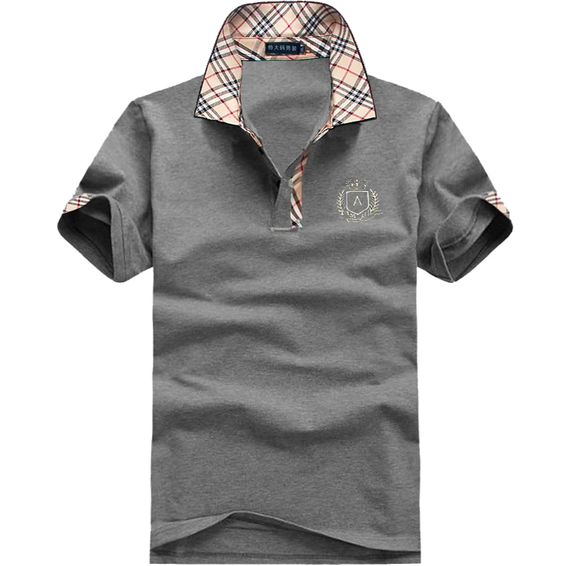 

summer big men casual tops Tees plus size 2XL- 6xl 7xl 8XL cotton t shirts smart Casual turn-down collar shirt hiphop 155 cm