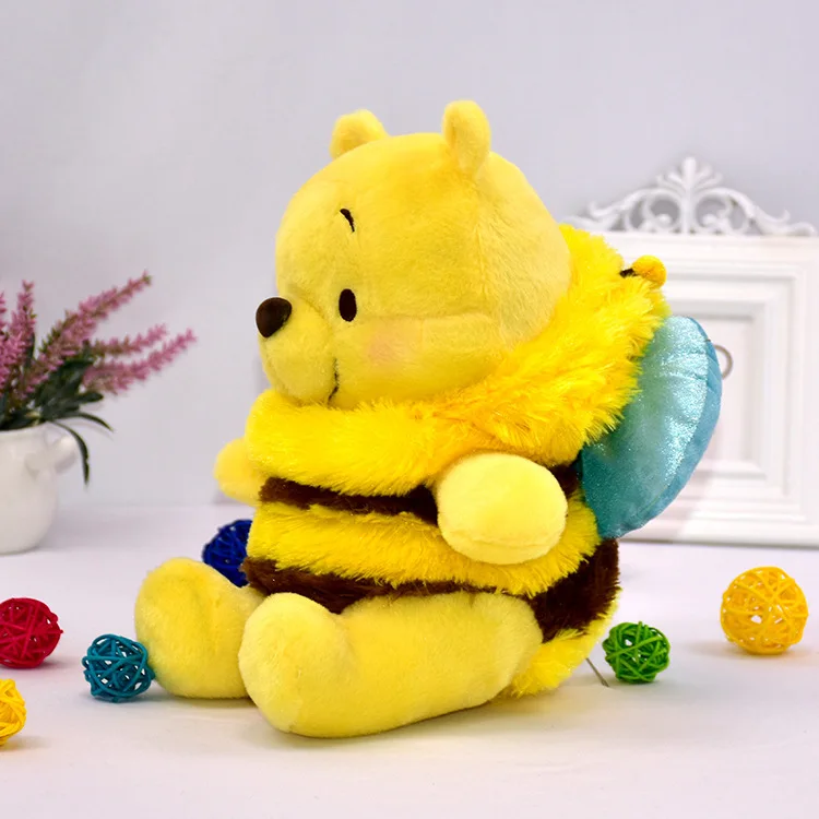 Kawaii Winnie cosplay Bee Bear, плюшевая игрушка, кукла, рюкзак, мягкие плюшевые куклы, игрушки, подарки на день рождения для детей, маленьких девочек - Цвет: 30cm