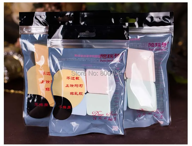 

40 pcs / 10 packs Professional Latex Free Makeup Cosmetic Wedges Sponge Foundation Blender Powder Puff Set
