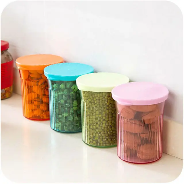 Kitchen Food Storage Containers Small Size Cylindrical Canister Cereals