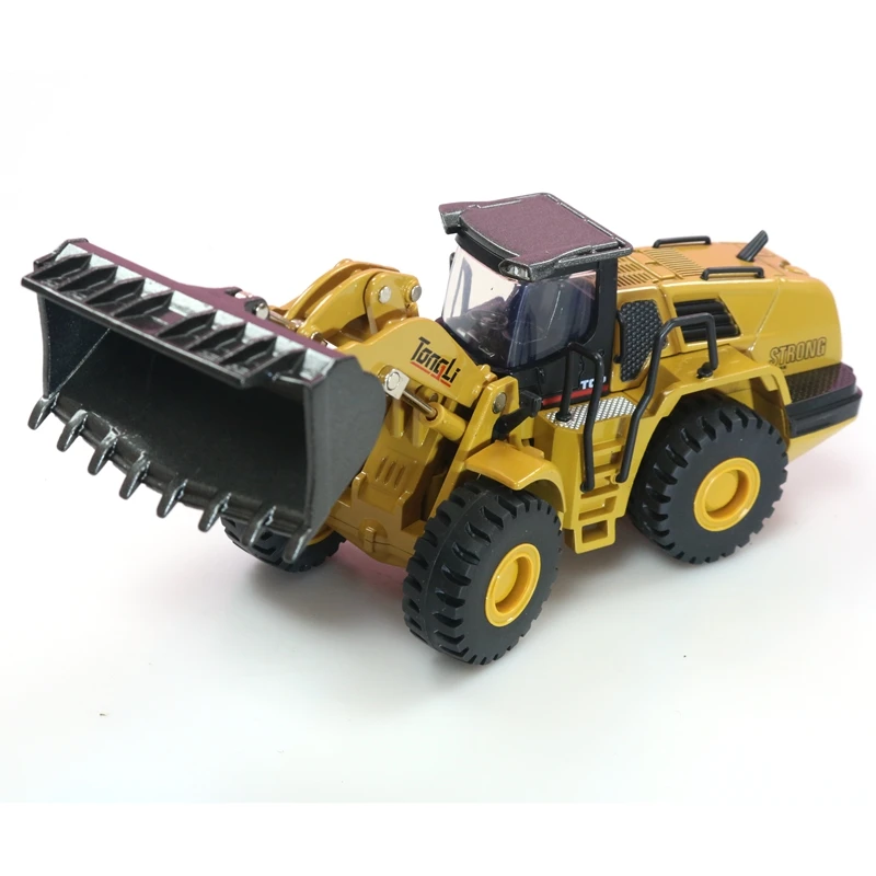 Wheel Loader HUINA 1:50 Самосвал экскаватор колесный погрузчик литая металлическая модель строительная машина игрушки для мальчиков подарок на день рождения коллекция автомобилей - Цвет: Wheel Loader