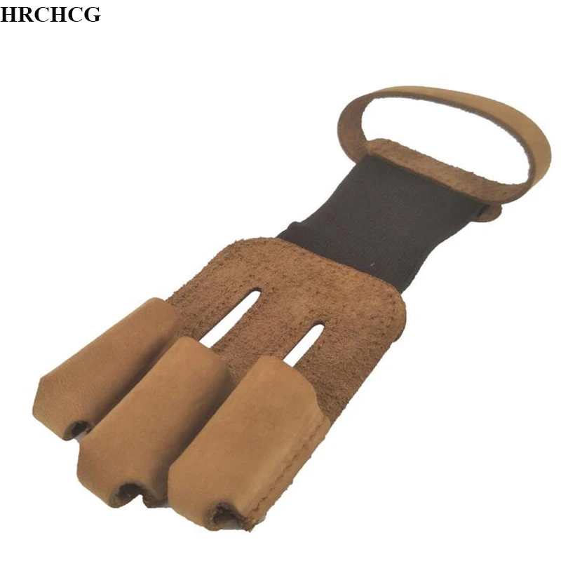 Archery Finger Guard RH LH Leather Hand Guard Safety Protector Recurve