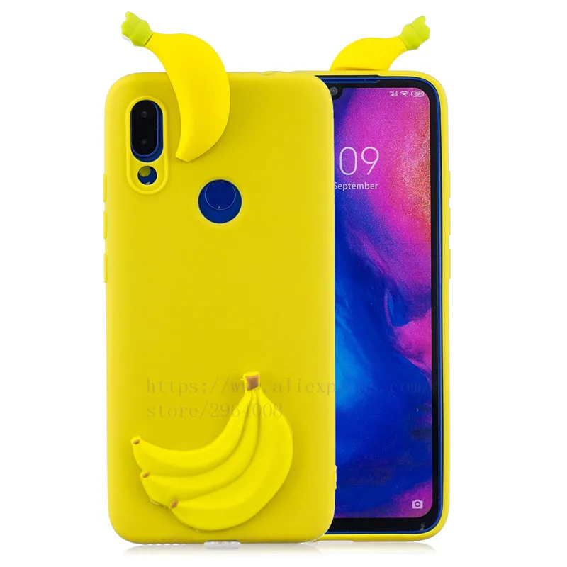 TRISEOLY для Xiaomi Redmi Note 7 Чехол Redmi 7 3D стерео патч мягкий силиконовый бампер набивной чехол с изображением животного для телефона Xiomi Redmi Note7 - Цвет: c