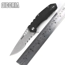 DICORIA small RUGER ball Bearing Tactical Flipper folding knife 8Cr13MoV blade ABS handle camp outdoor survival knives EDC tool