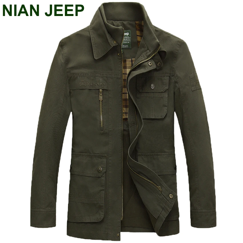 NIAN JEEP Brand Clothing Mens Military Style Army Jacket