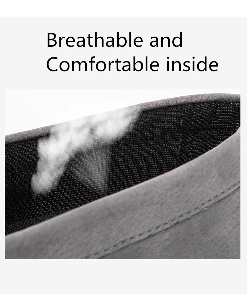 Men Leather Shoes Suede Loafers Shoes Breathable Soft Round Head Flat Slip-On Outdoor Moccasins Peas Casual Shoes Driving Shoes (1)
