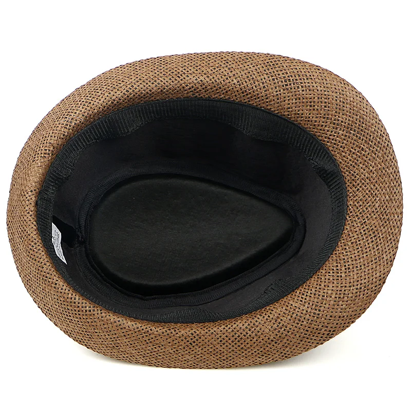 Мода лето Chapeu Homme ковбойские шляпы с клетчатым принтом Панама соломенная шляпа мужская кепка Панама gorro hombre джазовая шляпа