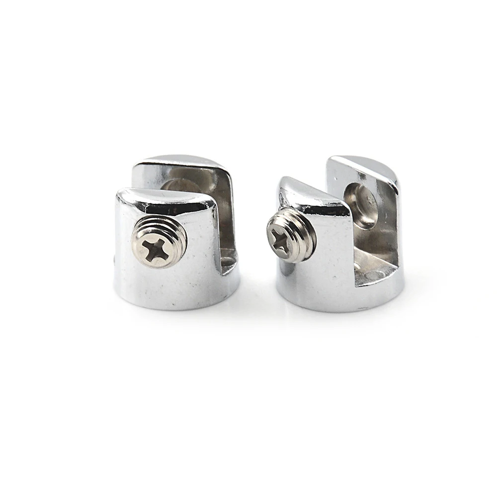 

Glass Brackets Chrome Plated ZINC Alloy 6mm-8mm Adjustable Screw For Fit Most Glass Brackets 4pcs