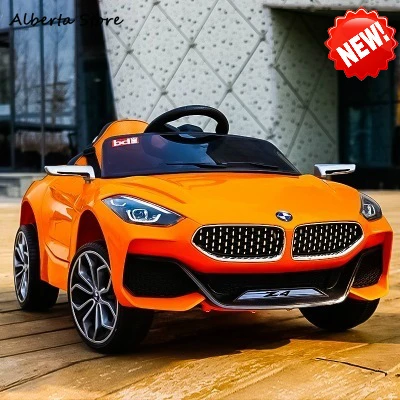 Z4 Enfants Voiture Electrique Quatre Roues Telecommande Voiture 1 8 Ans Charge Bebe Poussette Bebe Jouet Voiture Tour Sur Les Jouets De Plein Air Aliexpress