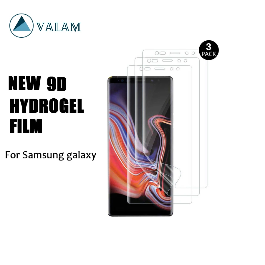 

VALAM 9D Hydrogel Film For Samsung Galaxy Note9 note8 Screen Protector For SAMSUNG S10 9 8 Plus S7Edge note9 8 Protective Film