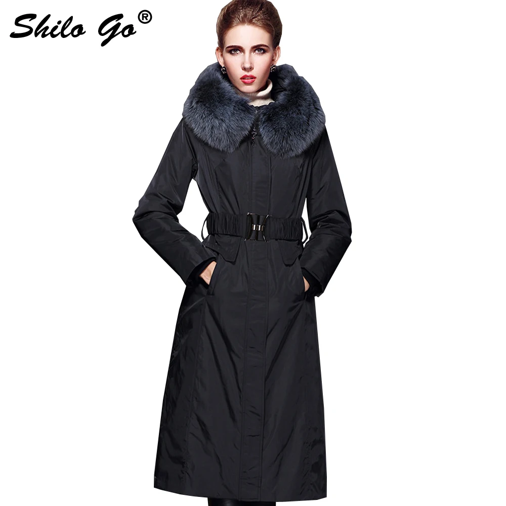 Capuche Outwear X Femmes Veste Renard Fourrure Grande 1 2017 Grande Taille Manteau à Fourrure Capuche Femme Mi Long