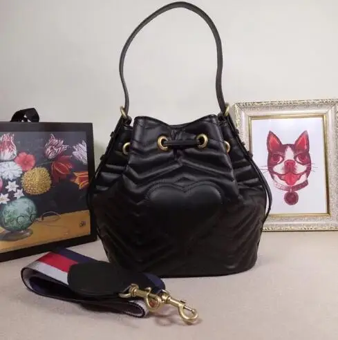 De Noir 22 Calidad Alta Hombro Diagonale 11 La Marca Lujo Cm Cubo Bolsa Moda blanc rose 21 Cuero Rétro bourgogne VSMUzqp