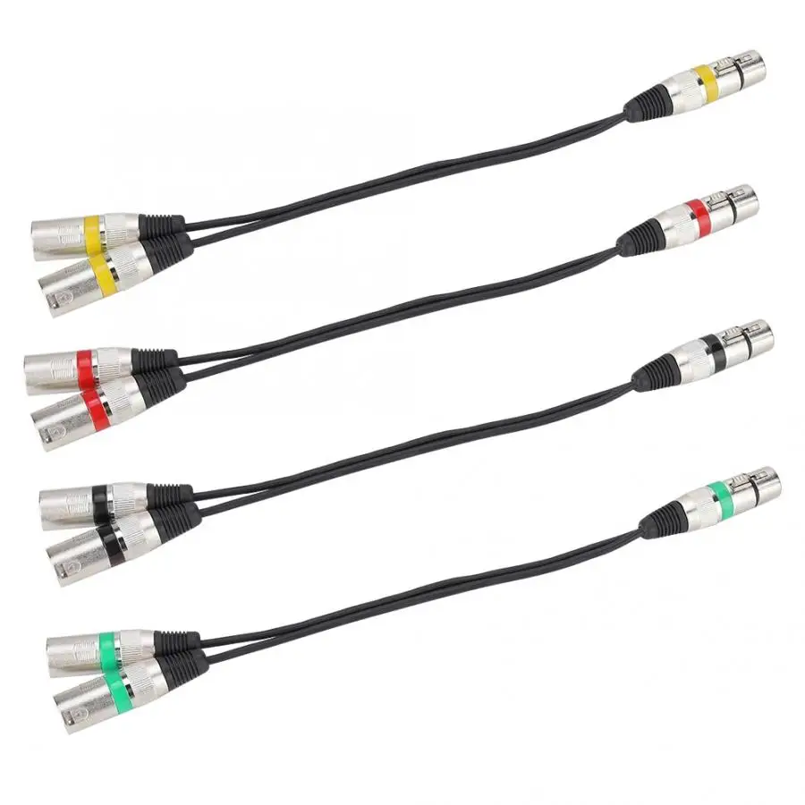 30 см XLR гнездовой разъем для двойной мужской головной сплиттер адаптер аудио