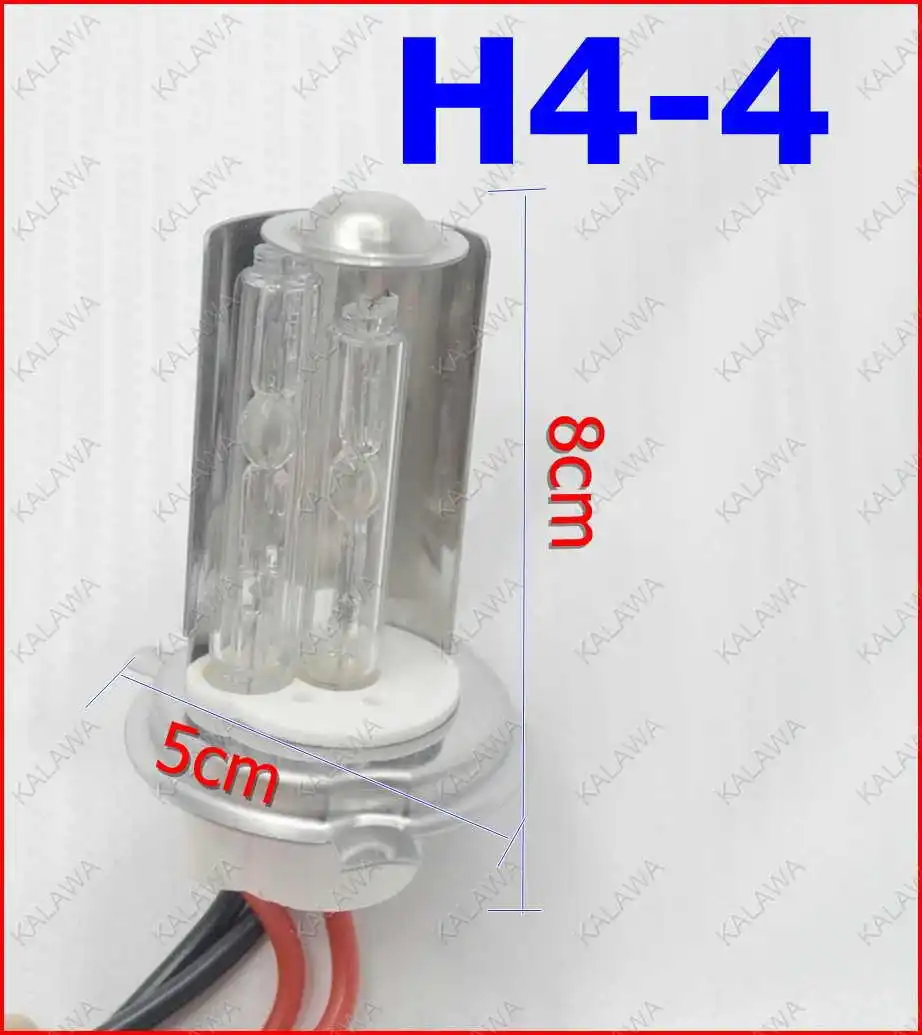 H4-4-Double-Xenon-Bulb-Ceramic-base-iron-metal-plate-HID-BULB-Hi-Low ...