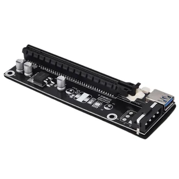 

NEW PCI-Express PCI-E 16X Extender Riser Karte USB 3.0 SATA 15P-4Pin Adapter In stock!