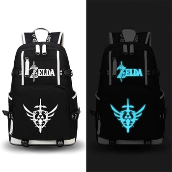 

New The Legend of Breath of the Wild Printing Backpack Canvas School Laptop Students Bags Gift