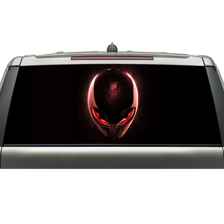 

alibaba express hot sale car rear windshield graphic sticker waterproof reusable vinyl decal with removable adhesize no residue