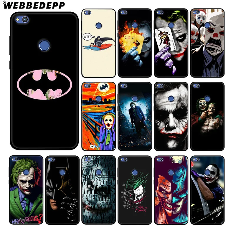 Мягкий силиконовый чехол WEBBEDEPP Knight Joker Batman для Huawei Honor Mate 20 10 8X 8C 8 6A 7A 7X 7C Lite Pro TPU |