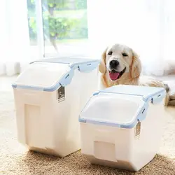 Корм для собак и кошек баррель большой емкости хранение для домашних животных Зерно герметичный баррель кормов ящик для хранения корм для