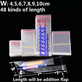 

Clear Self Sealing Candy Cookie Packaging Bags Wedding Party Decorations Gifts Bag DIY Toy Jewelry Packing OPP Poly Plastic Bags