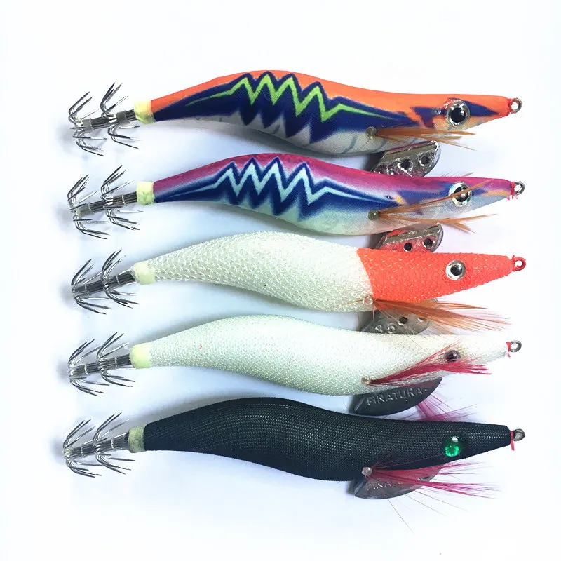 

5Pcs Luminous Jigs Lure Fishing Shrimp Lure 13.5cm 3.5# Noctilucent Shrimp Bait Squid Shrimp Jig Lures Pesca Carp Fishing
