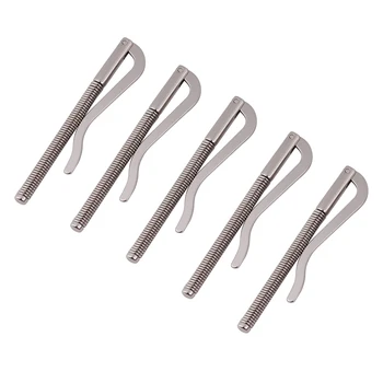 

5 Pcs Durable Money Spring Clip DIY Tool for Bifold Leather Wallet Purse Credit Card Holder